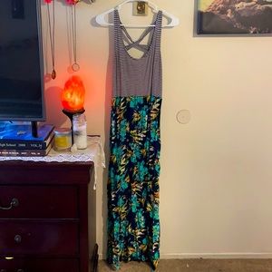 Tropical maxi dress